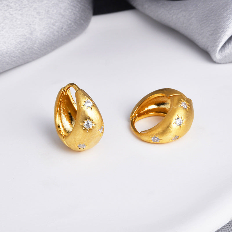 Wholesale Retro Golden Earrings