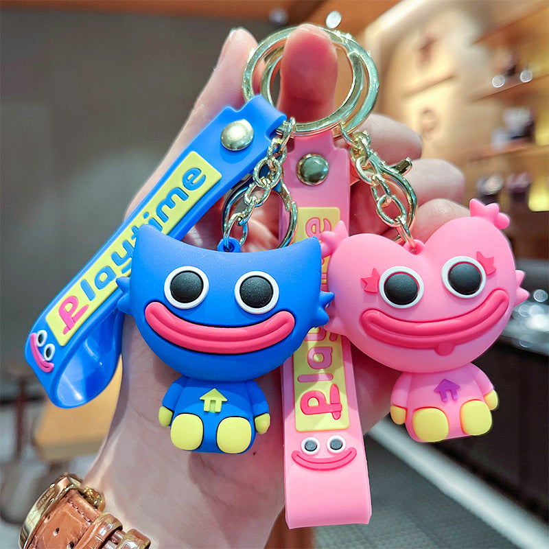 Wholesale Cute cartoon silicone keychain