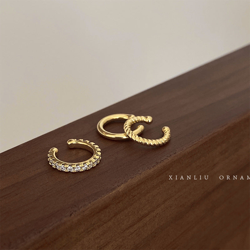 Wholesale Fashion Retro Ear Cuff Simple Semicircle Design Everyday Jewelry Accessory