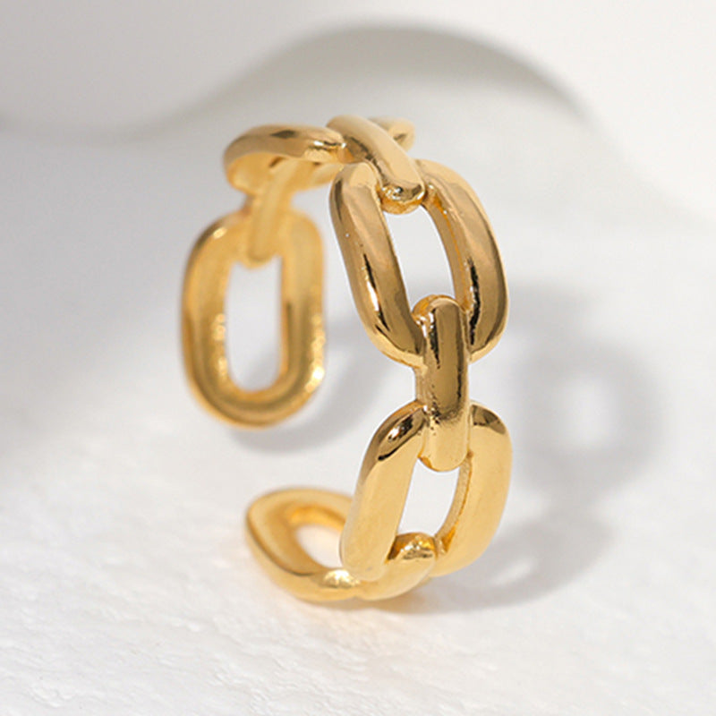 Wholesale Non Fading Stainless Steel Open Ring Geometric Unisex Fashion Accessory For Everyday Wear