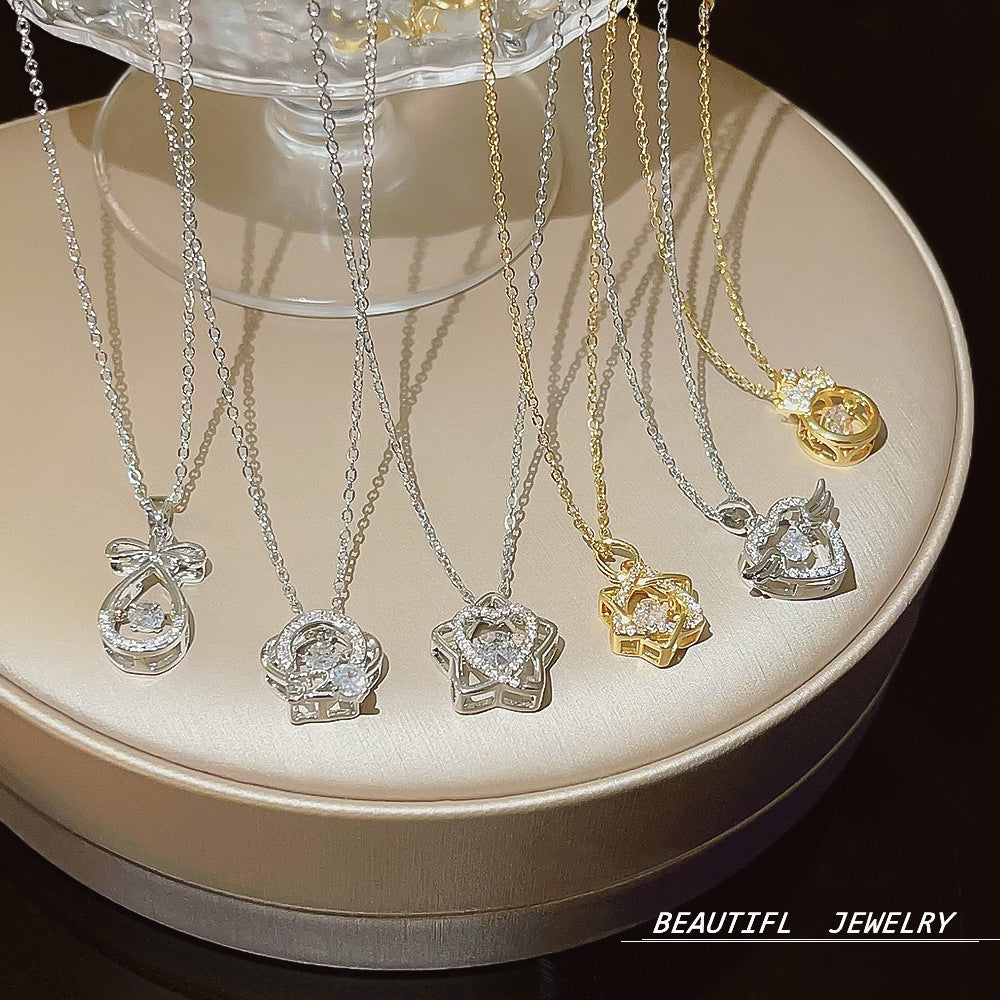 Wholesale Titanium Steel Clavicle Chain Choker Necklace ACC-NE-Xiyue004