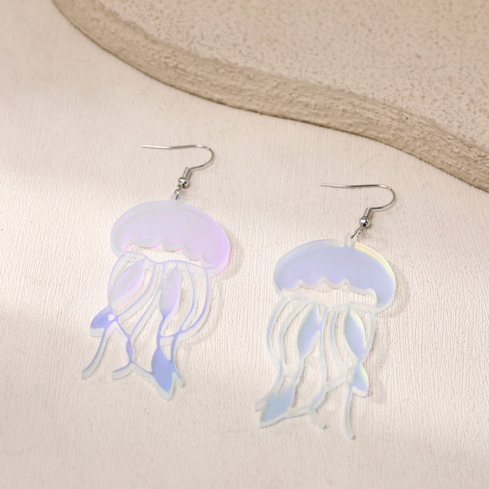 Wholesale acrylic jellyfish skull alien earrings girl earrings