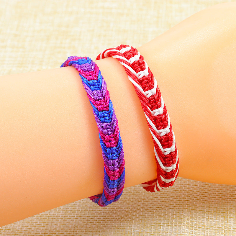 Wholesale Bohemian Style Colorful Woven Bracelets