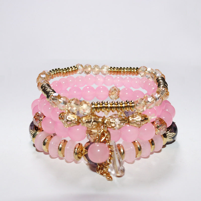 Wholesale Bohemian Multi-layer Crystal Temperament Bracelet ACC-BT-NaiHong002