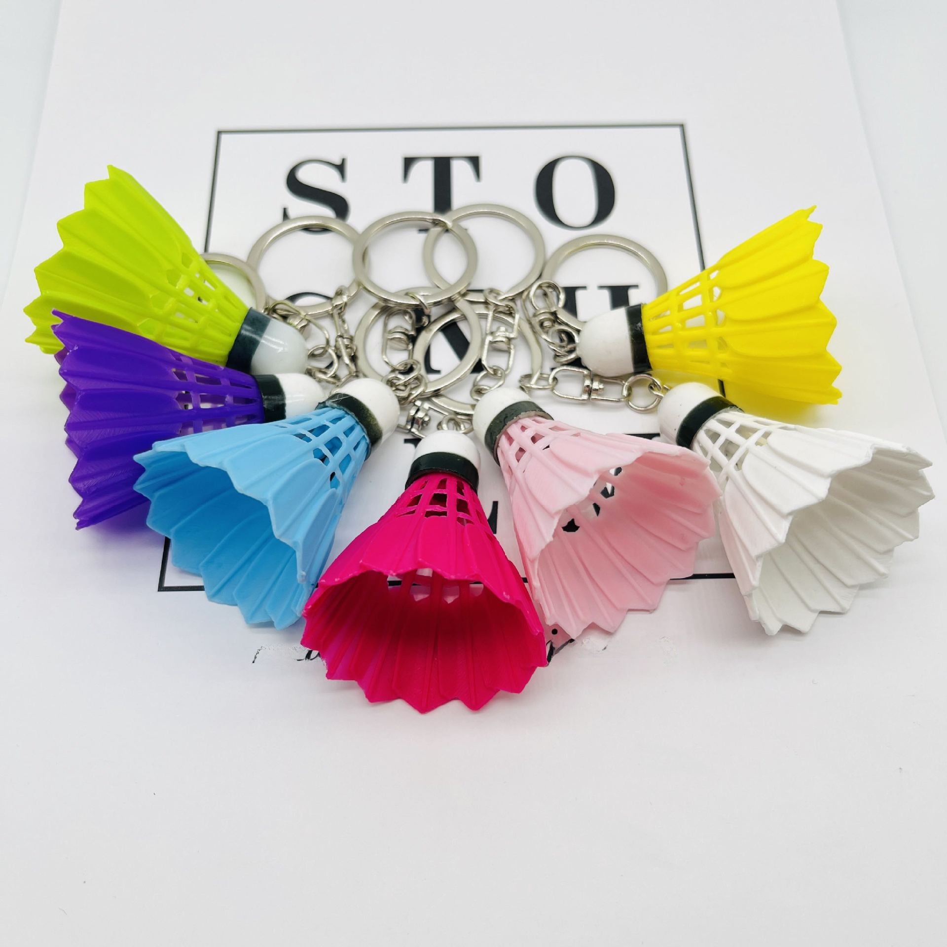 Wholesale Mini badminton keychain creative keychain