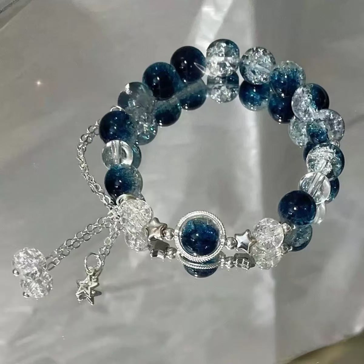 Wholesale Hand-Beaded Acrylic Contion Bracelet - Trendy Fashion Accessory for Everyday Wear,  Gift for