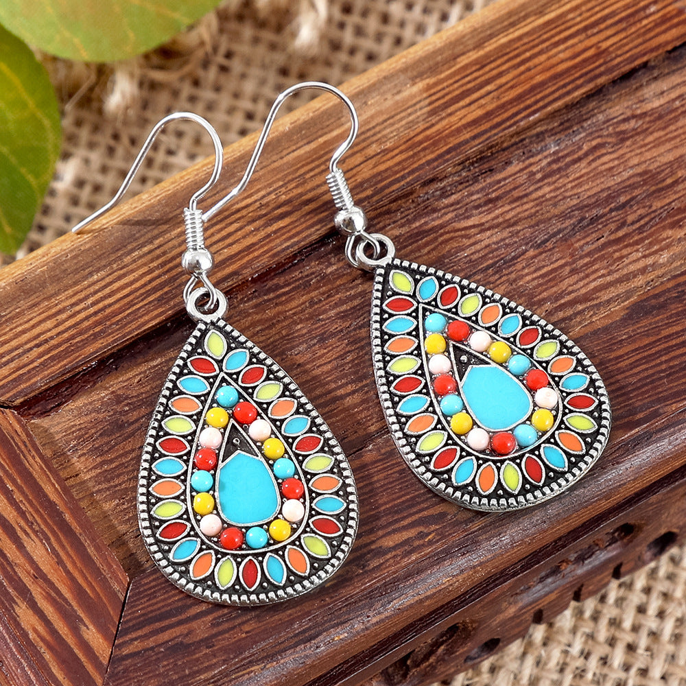 Wholesale Bohemian Tassel Earrings,  Handmade Beaded Alloy Earrings for Seaside Vacations,  Trendy Jewelry Accessory