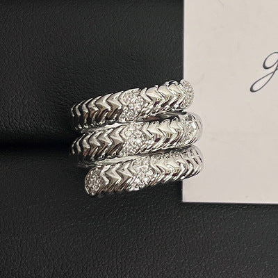 Wholesale vintage three-layer snake bracelet  ring