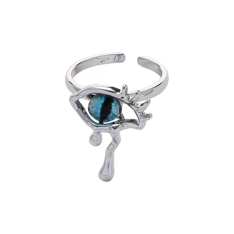 Wholesale Angel Tear Ring retro personality fashion light luxury temperament Devil eye Rings