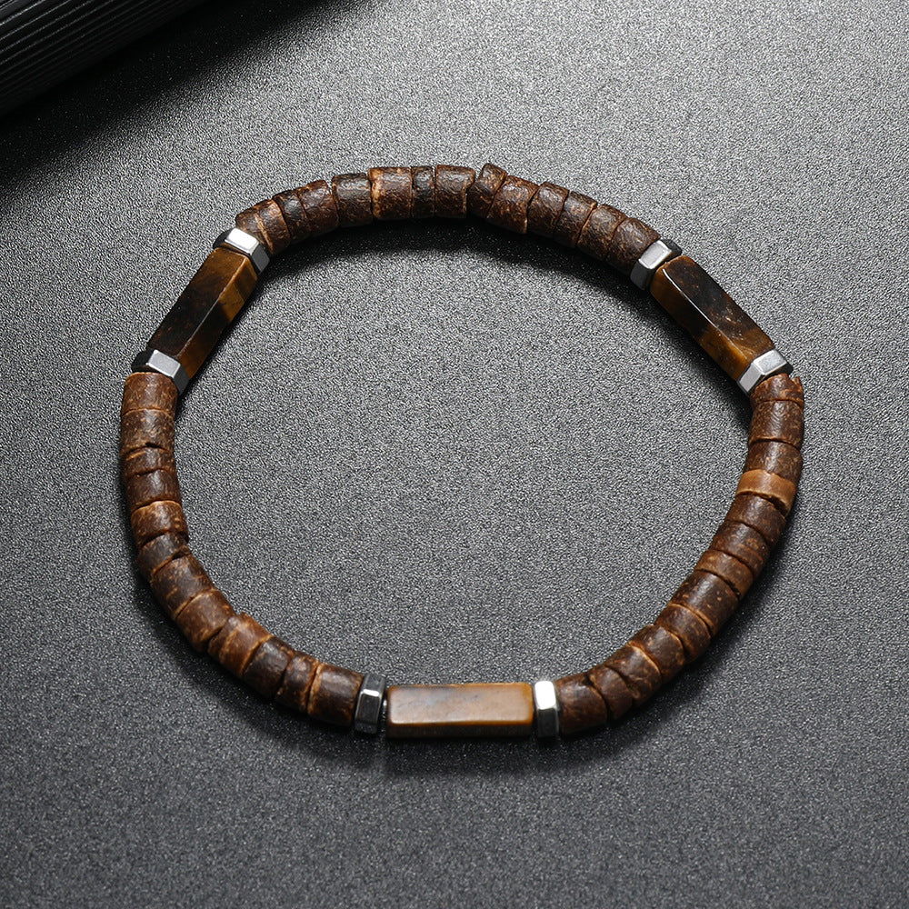 Wholesale Retro Ethnic Multi Layer nut Shell Bead Bracelet Unisex Fashion Hand Jewelry Casual Gift For Everyday Wear