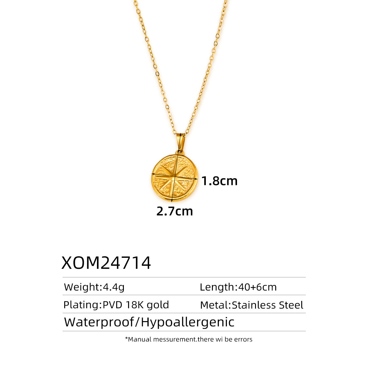 Wholesale Titanium steel non-fading high-end clavicle chain