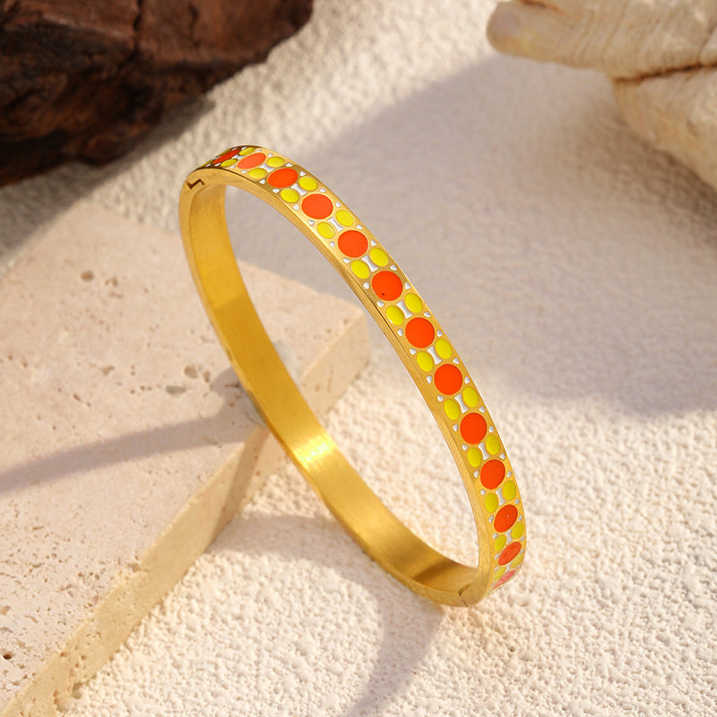 Wholesale colorful stainless steel bracelet