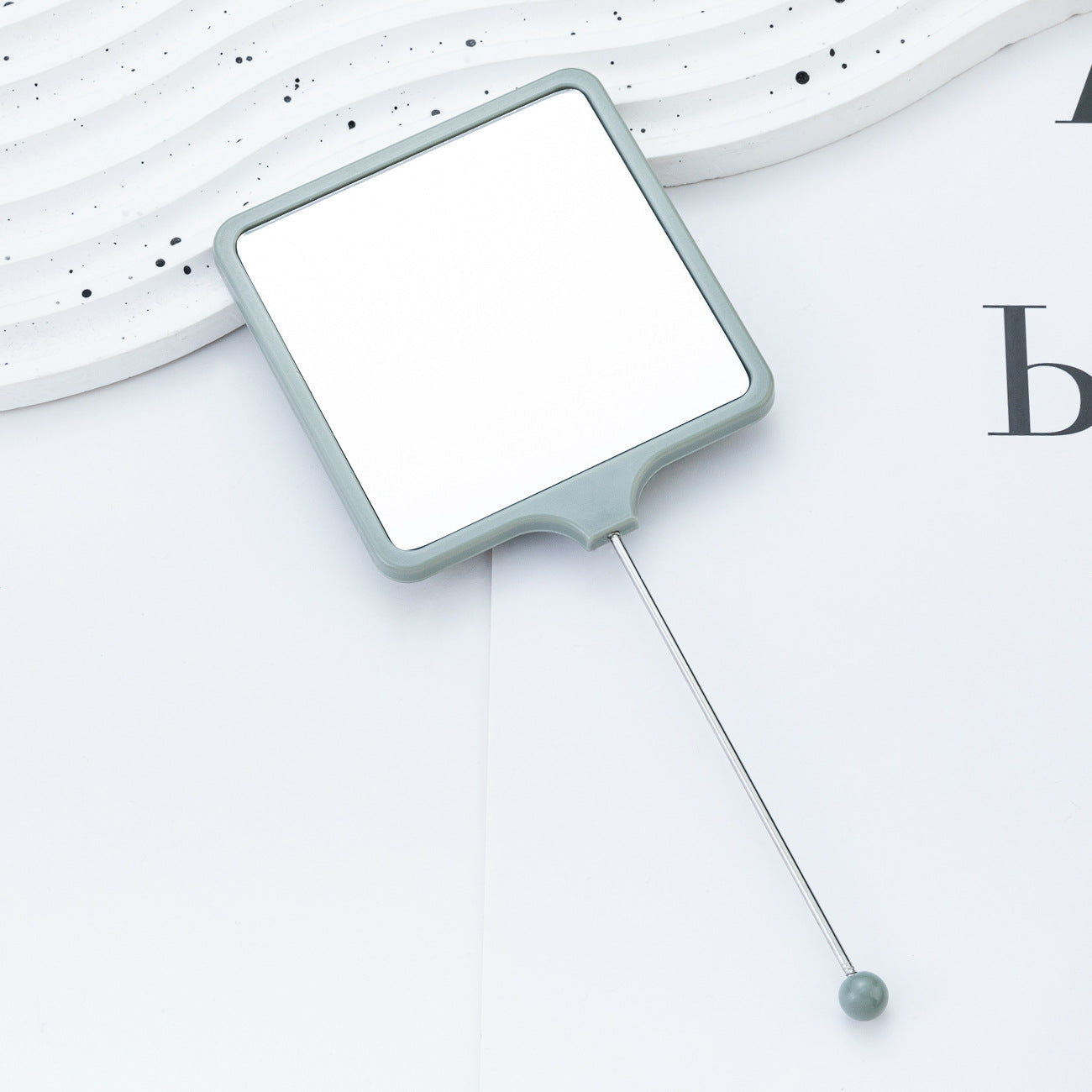 Wholesale  Beadable Mini Mirror DIY Beaded Handheld Mirror