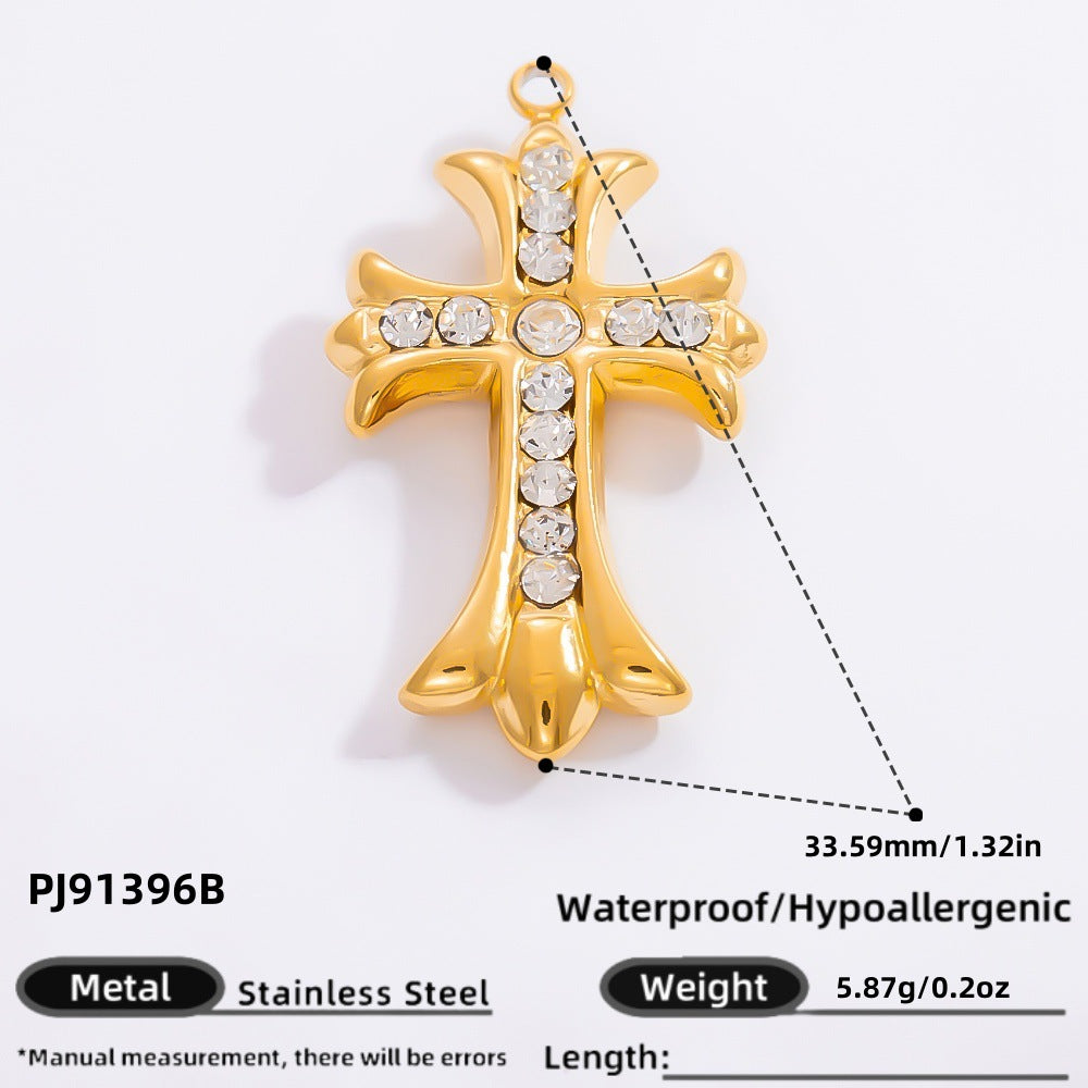Wholesale Stainless Steel Cross Handmade  Charms