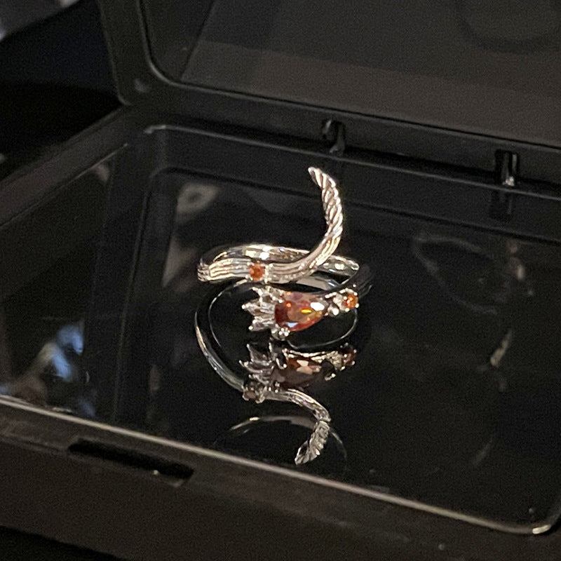 Wholesale Red stacked all-match cold ring