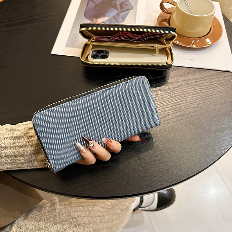 Wholesale Long Simple Zipper Large Capacity Wallet ACC-WT-Kuans006