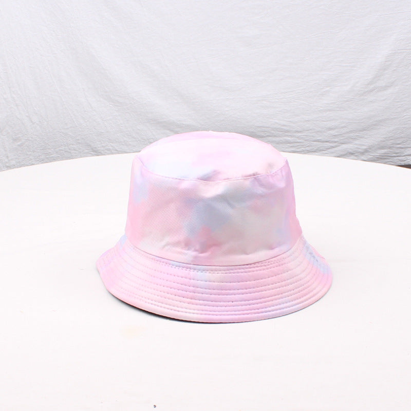 Wholesale Double-sided tie-dyed fisherman hat  3D color printing  hat