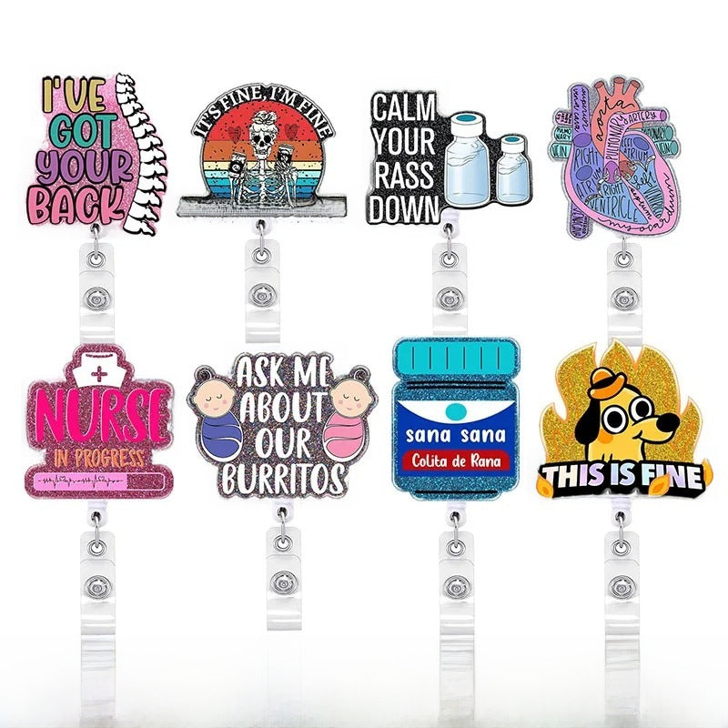 Wholesale Jesus Badge Reel Keychain