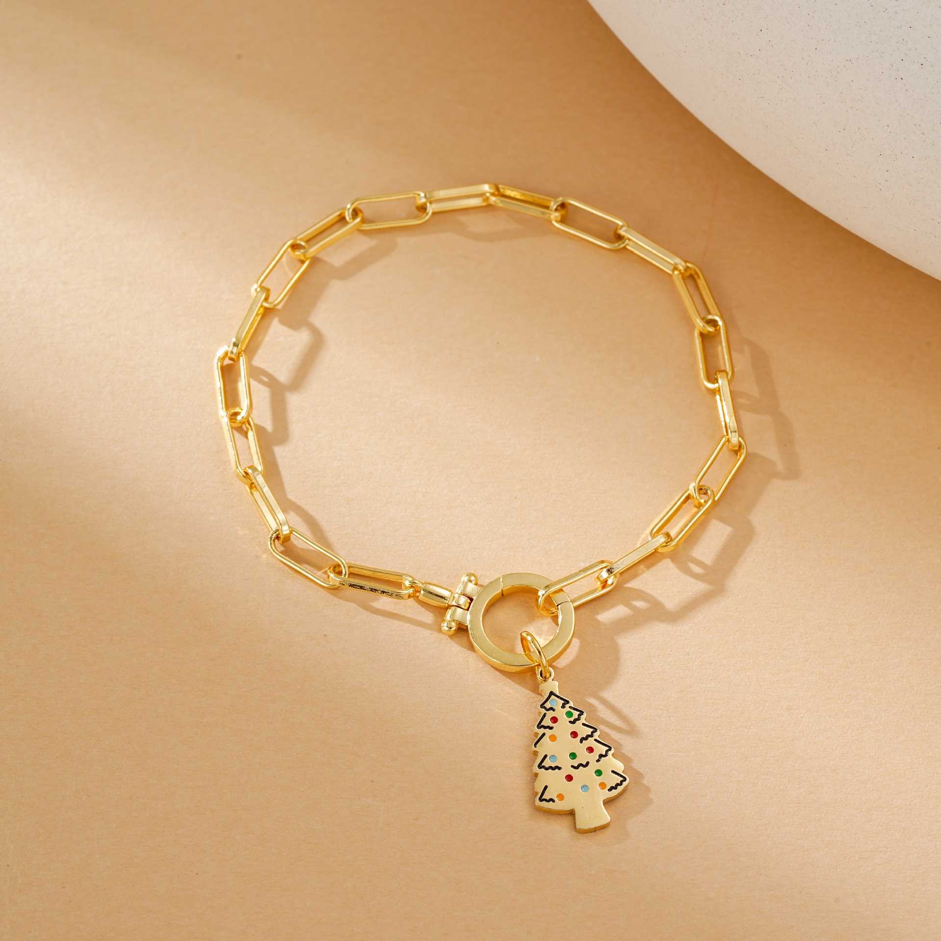 Wholesale Christmas Cartoon Oil Drop Bracelet