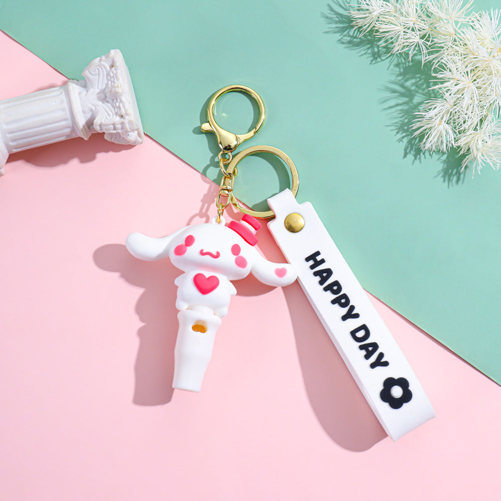 Wholesale PVC Cartoon Whistle Keychains ACCVIP-KC-HaNa001