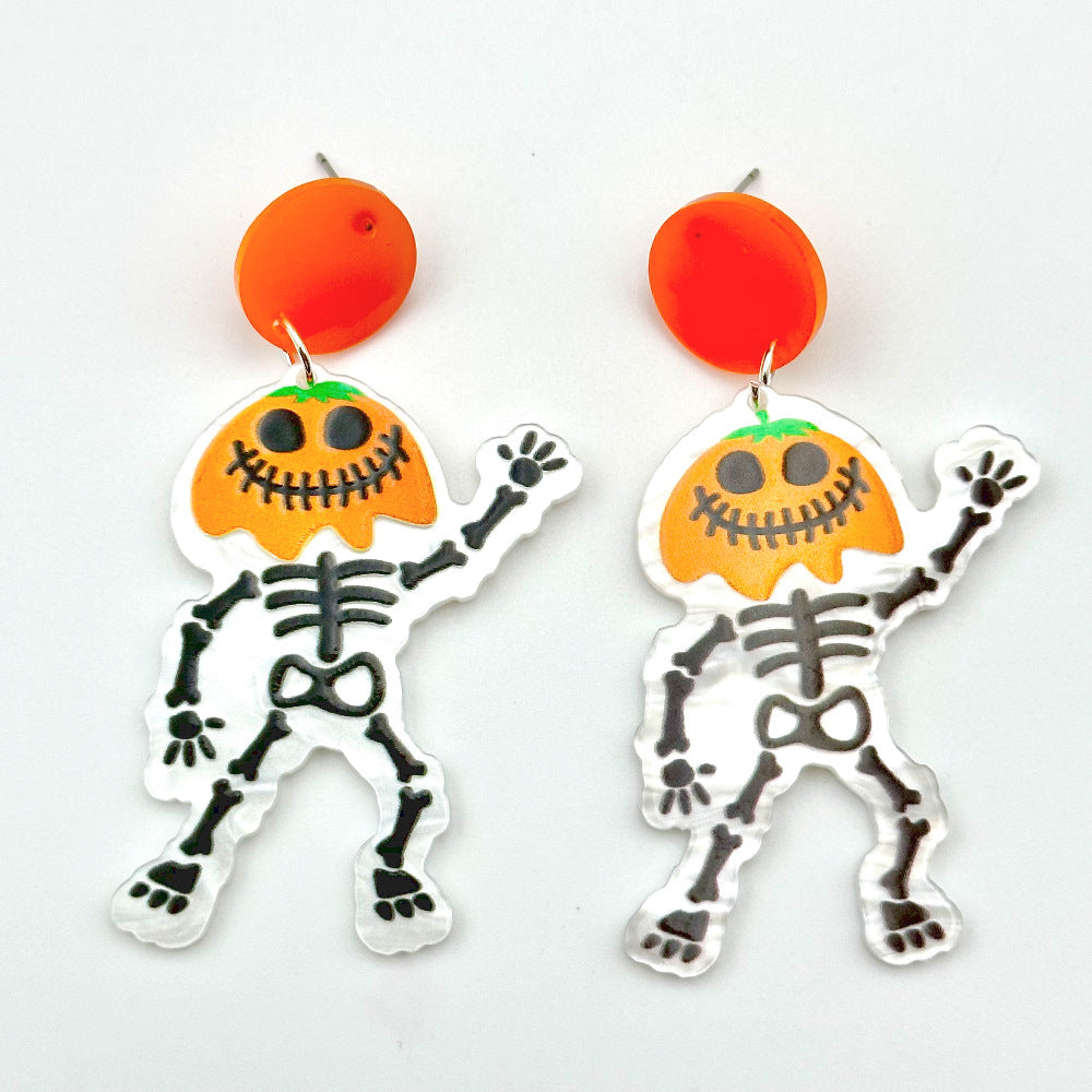 Wholesale Halloween Hollow Acrylic Earrings ACC-ES-Weiw005