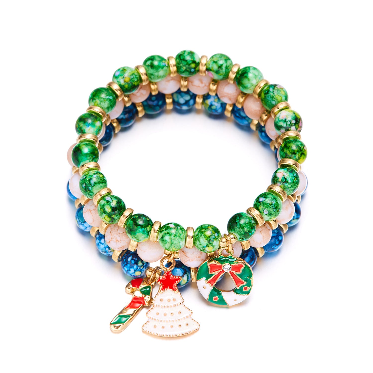 Wholesale  Christmas Festival bracelet three-pack Christmas tree  bracelet