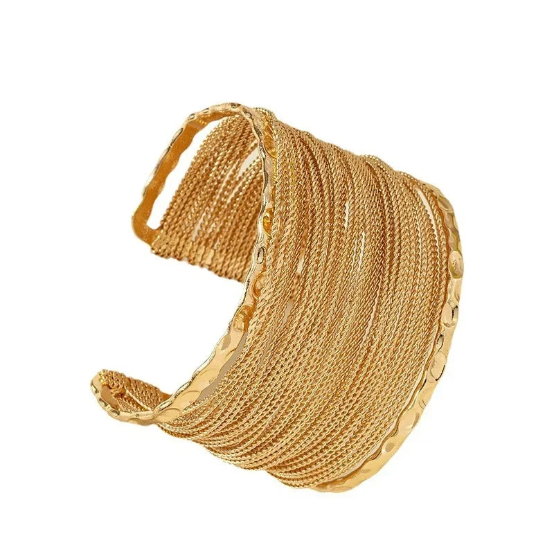 Wholesale Flat Wide Wire Winding Bracelet
