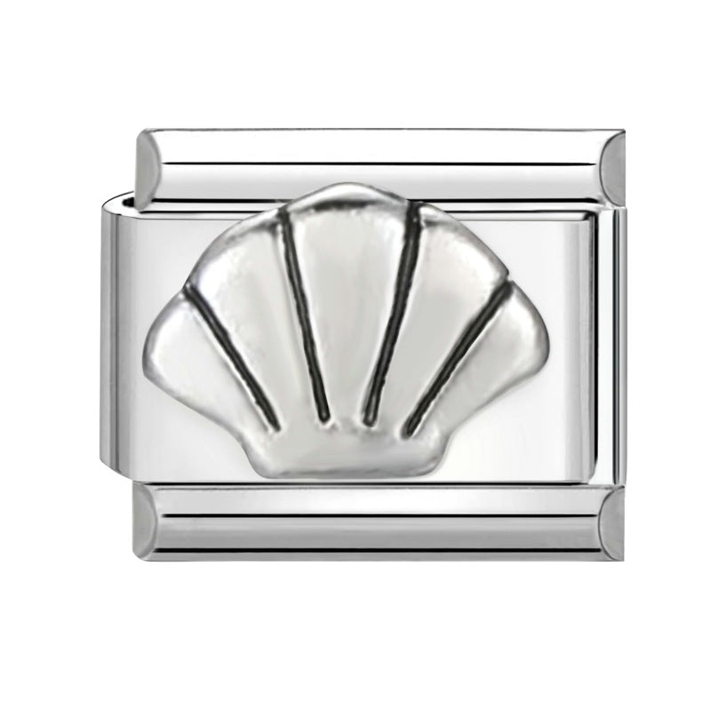 Wholesale Italian Charm Bracelet 9mm DIY Splicing Creative Pattern Stainless Steel Composable Bracelet