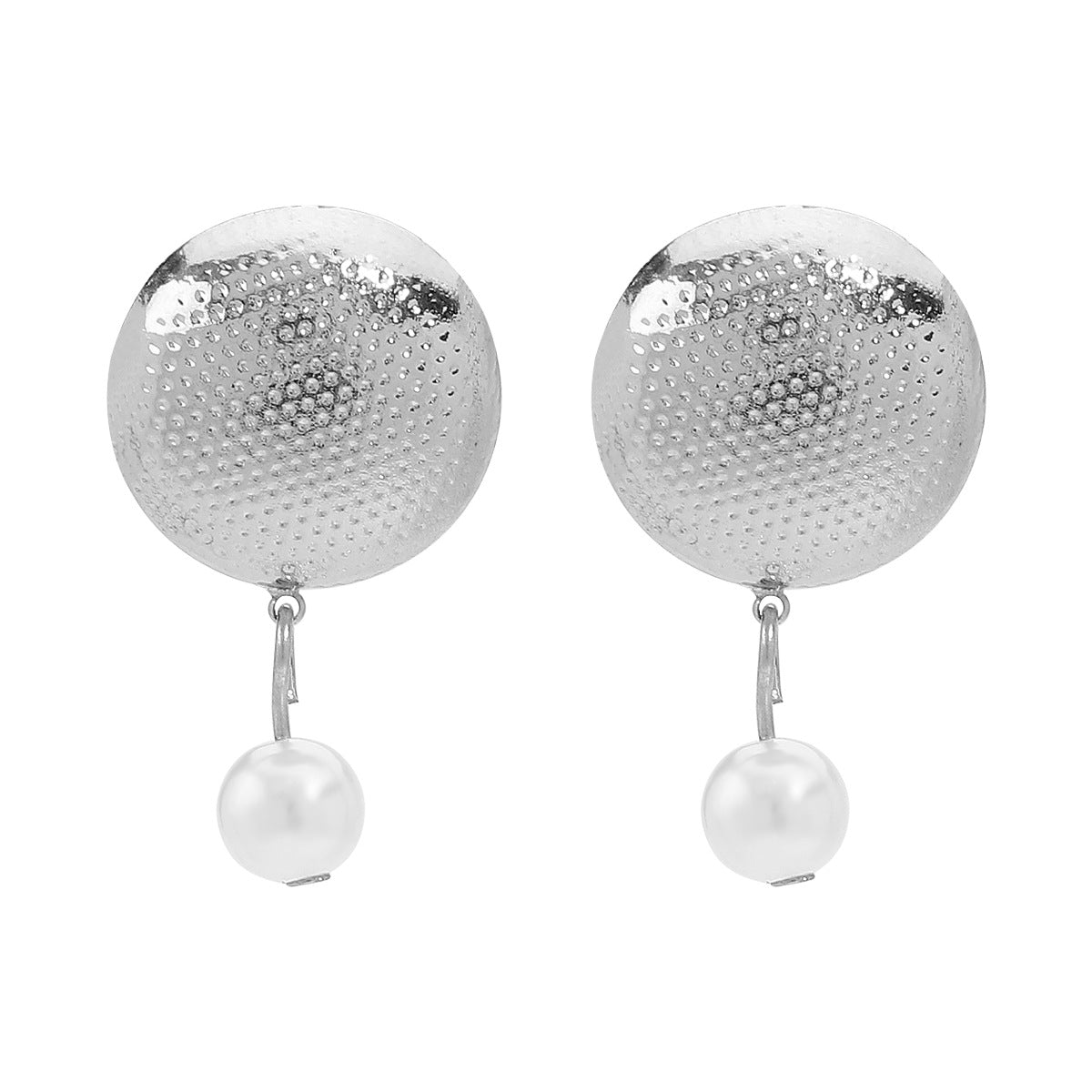 Wholesale Striped Alloy Pearl Tassel Earrings Ring Necklace  Niche