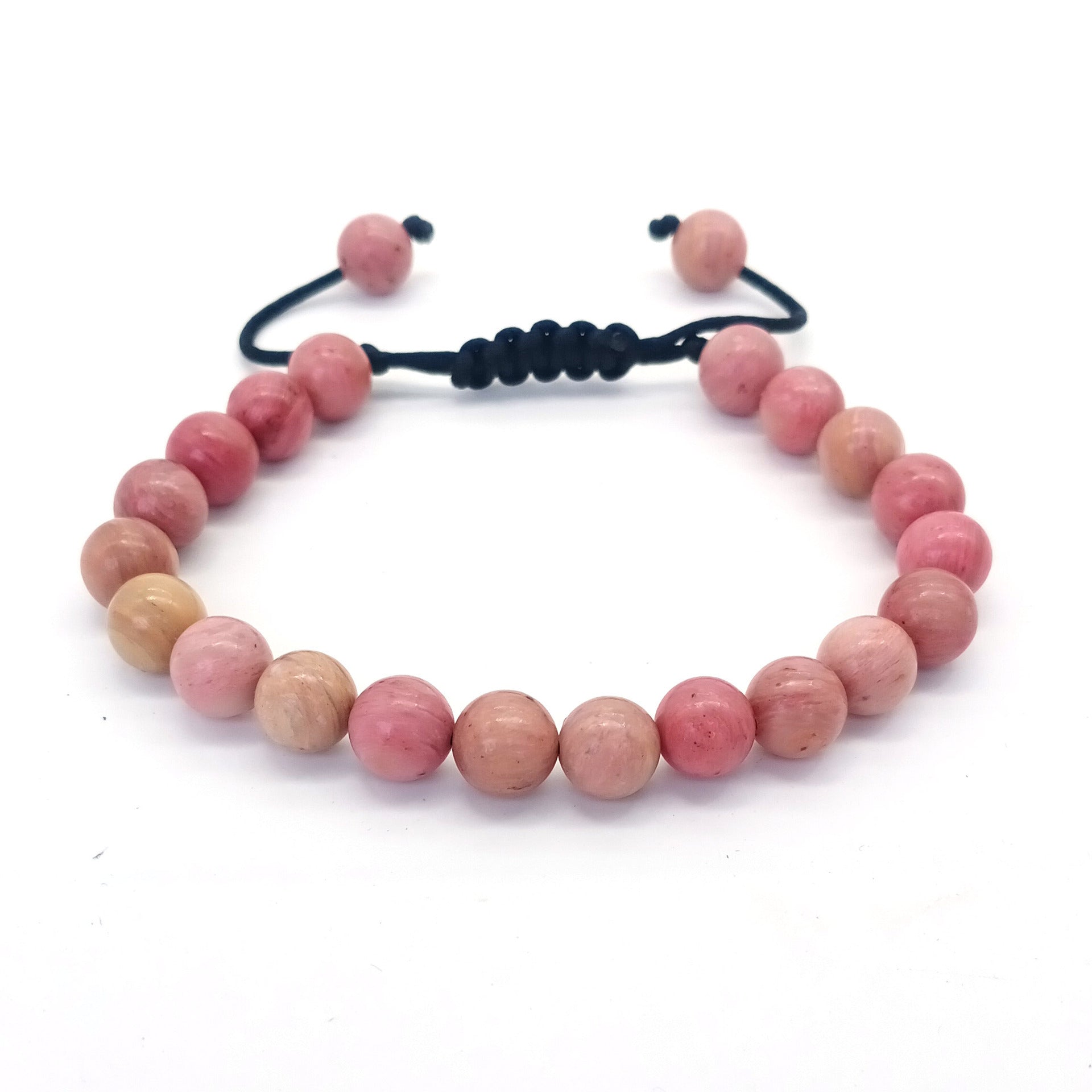 Wholesale 8MM Natural Stone Colorful Stone Crystal Beads Adjustable Bracelet ACC-B T-ZhongH023