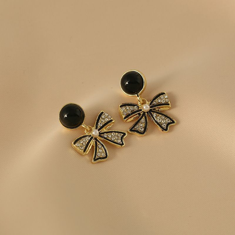 Wholesale Black Bow Earrings