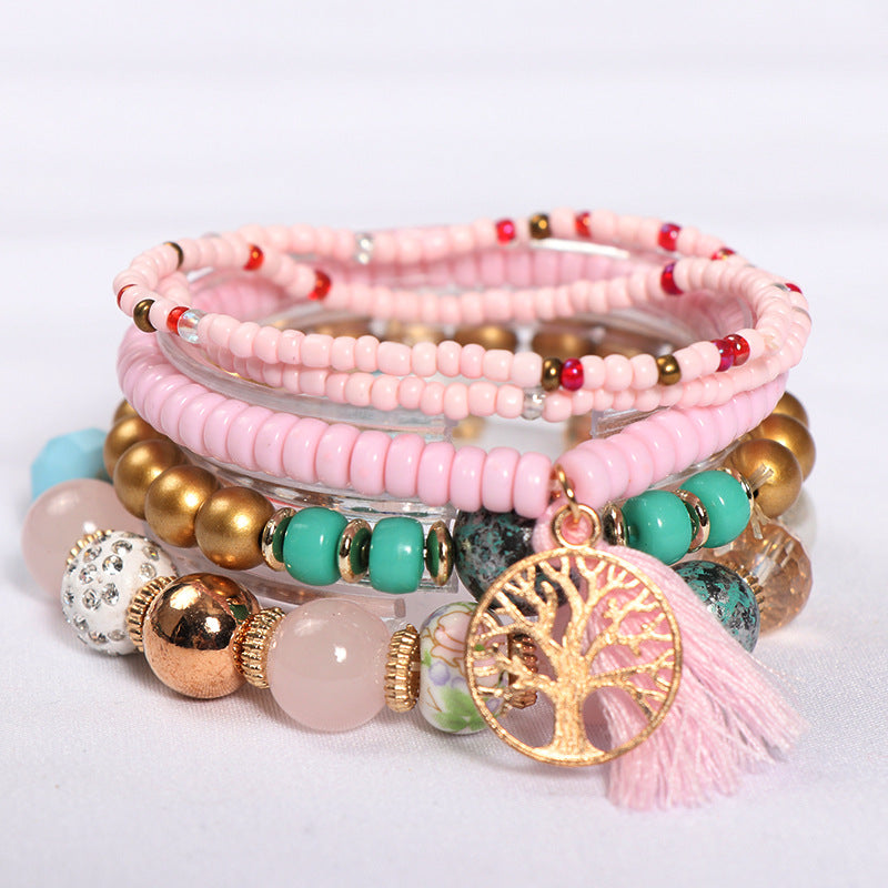 Wholesale Bohemian Multi-layered Tree of Life Bracelet ACC-BT-NaiHong010