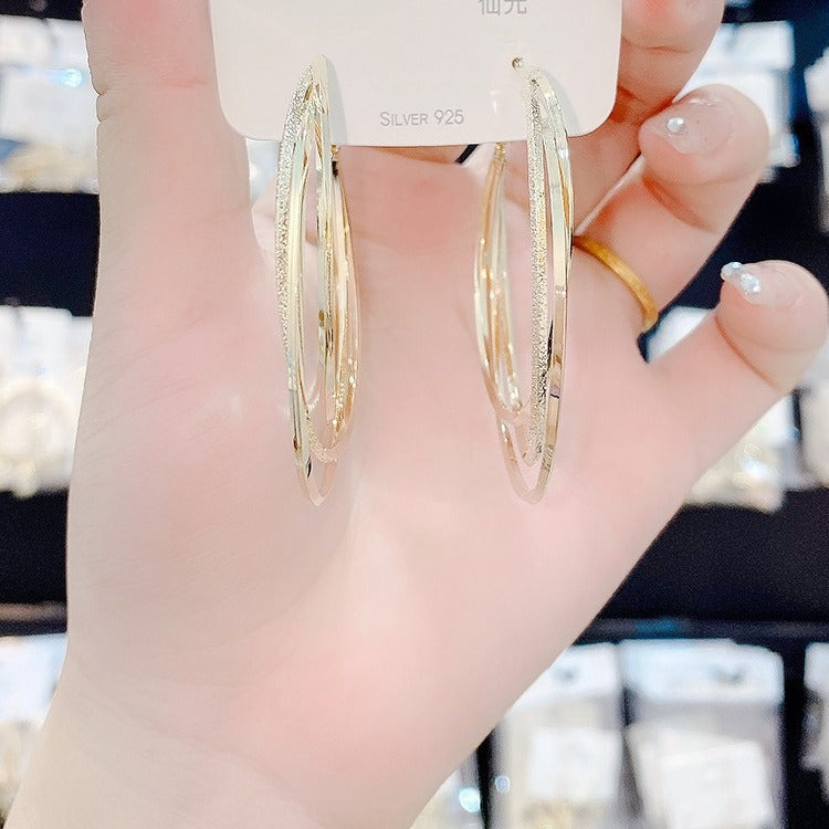 Wholesale multi-layer large earrings