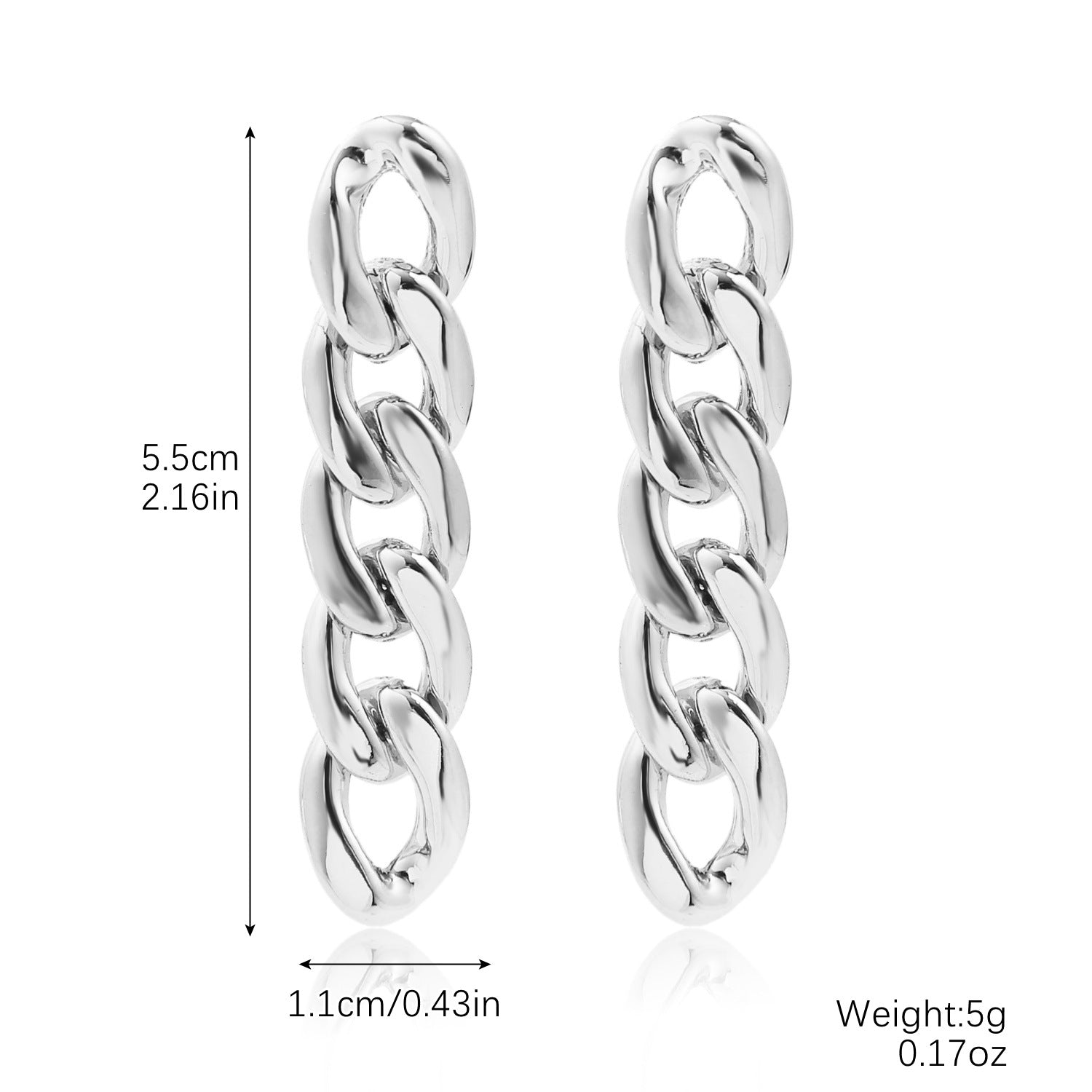 Wholesale  exaggerated earrings chain retro earrings