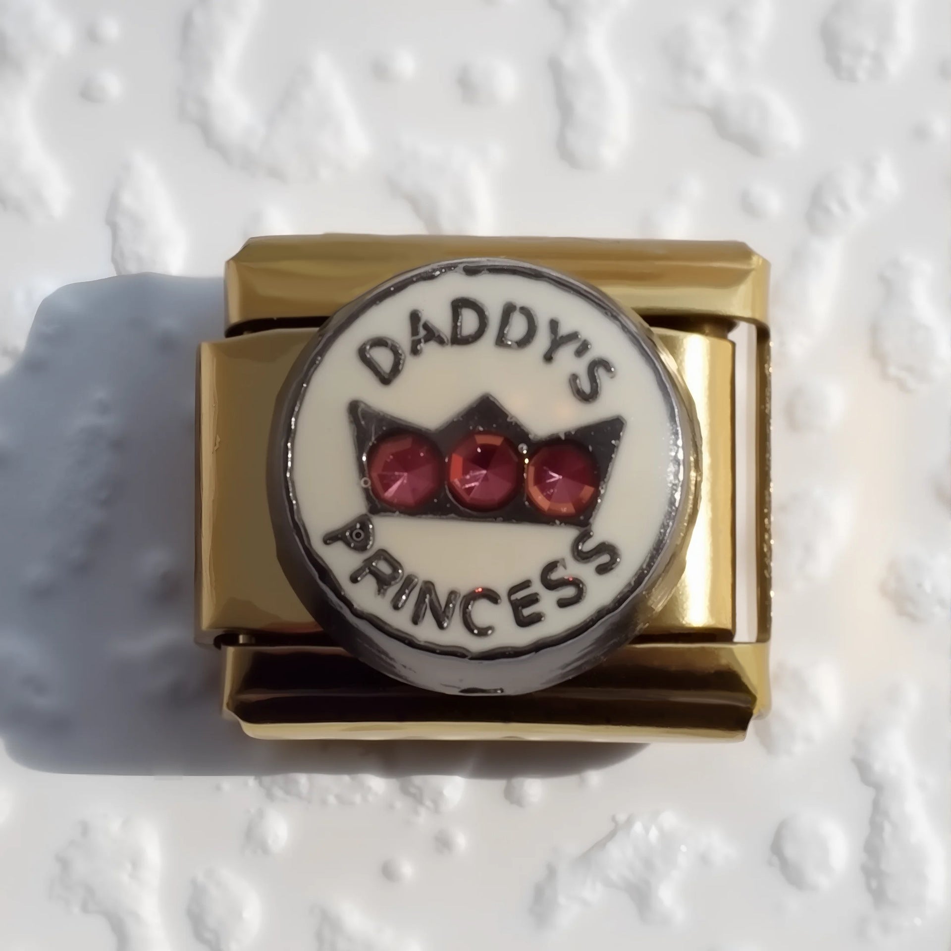 Wholesale 5pcs Italian Charm Bracelet 9mm DIY Splicing Gold Plated Heart Stainless Steel Composable Bracelet