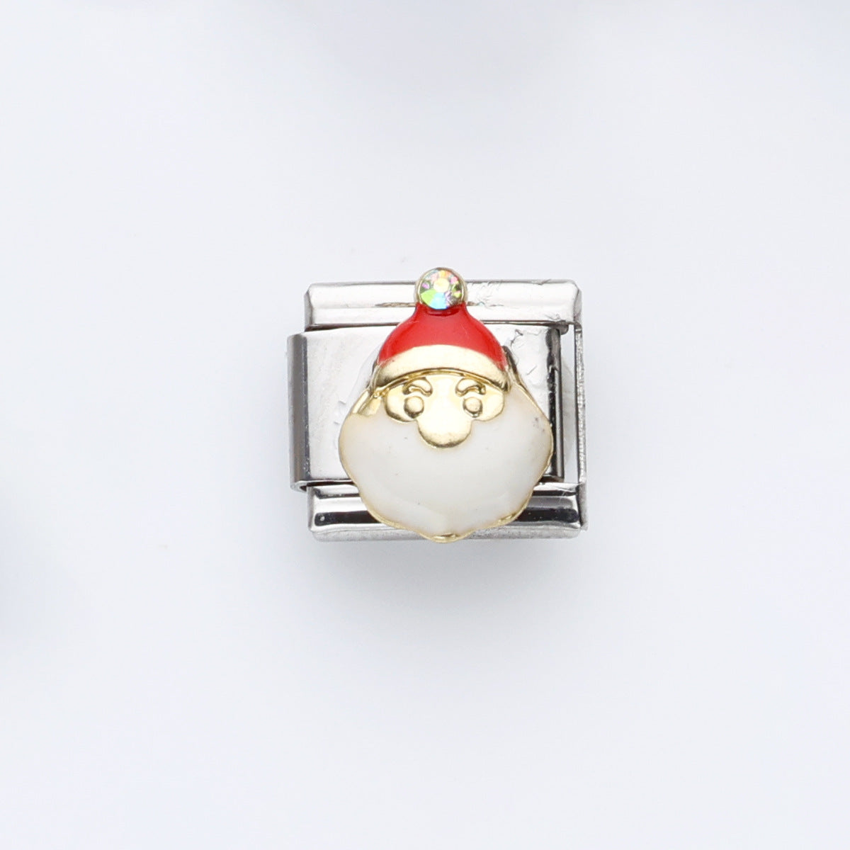 Wholesale 10pcs Italian Charm Bracelet 9mm DIY Splicing Christmas Series Stainless Steel Composable Bracelet