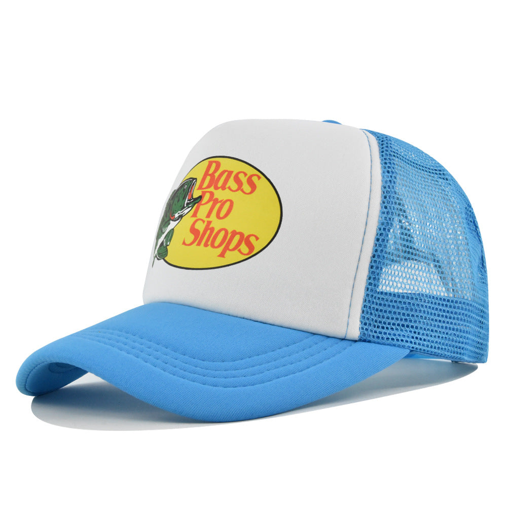 Wholesale Printed fish silk screen cap summer net Hat