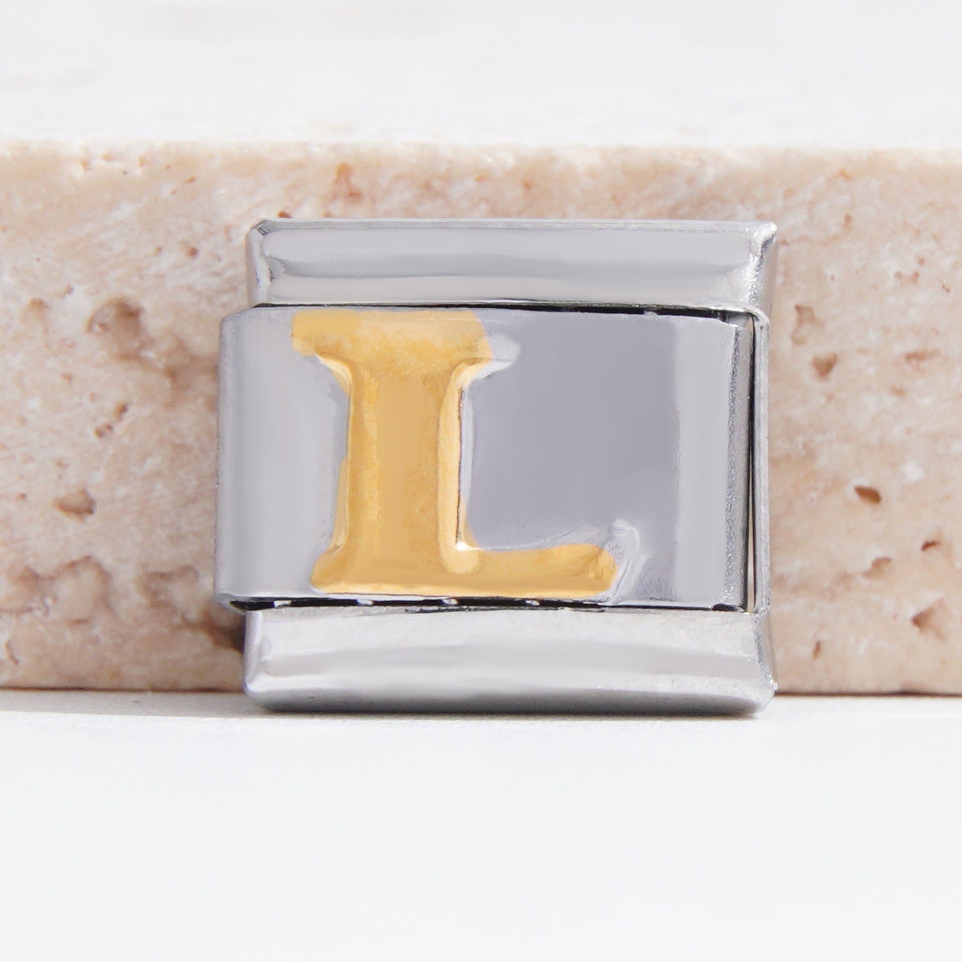 Wholesale Italian Charm Bracelet 9mm DIY Splicing English Alphabet Series Stainless Steel Composable Bracelet