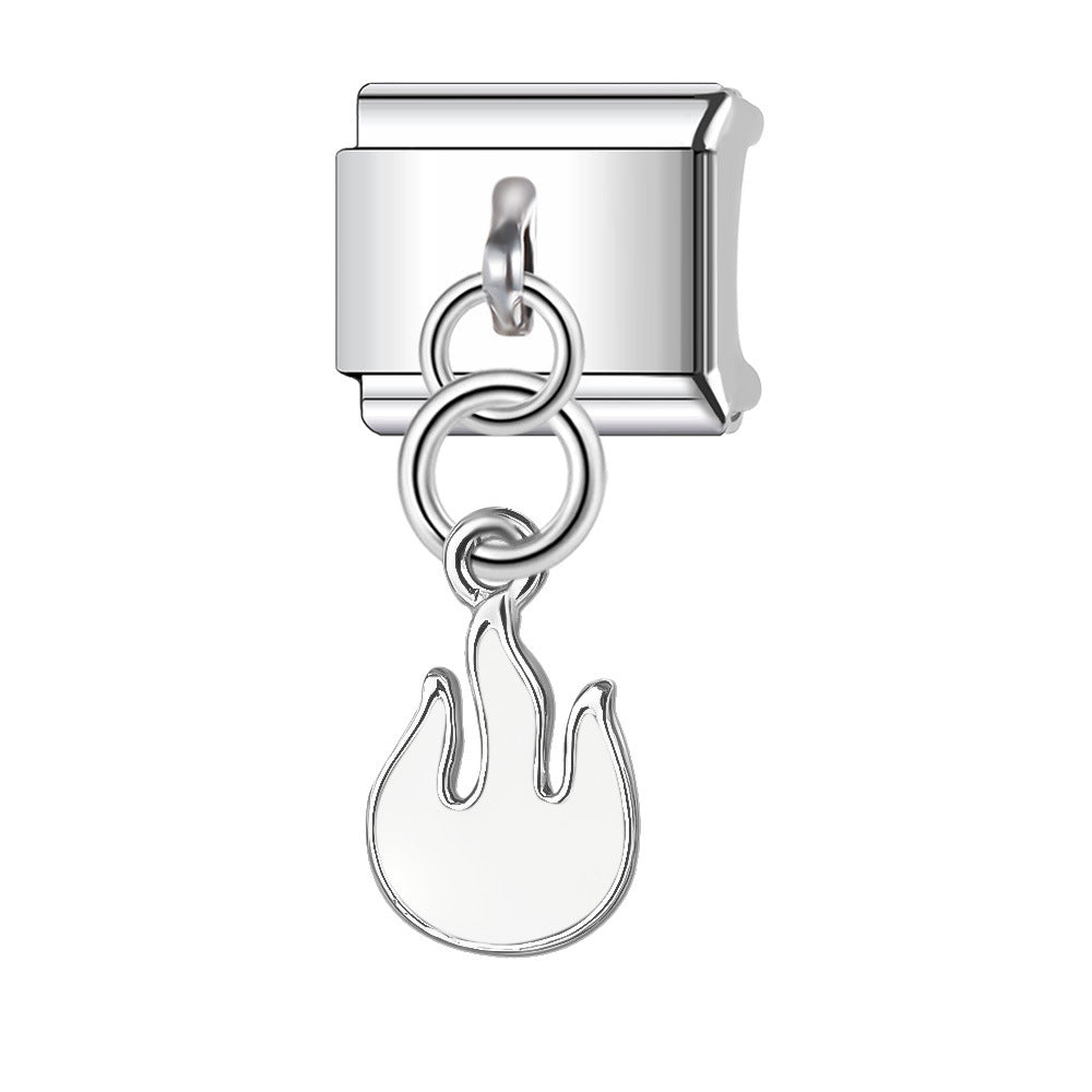 Wholesale Italian Charm Bracelet 9mm DIY Splicing Star Moon Series Stainless Steel Composable Bracelet