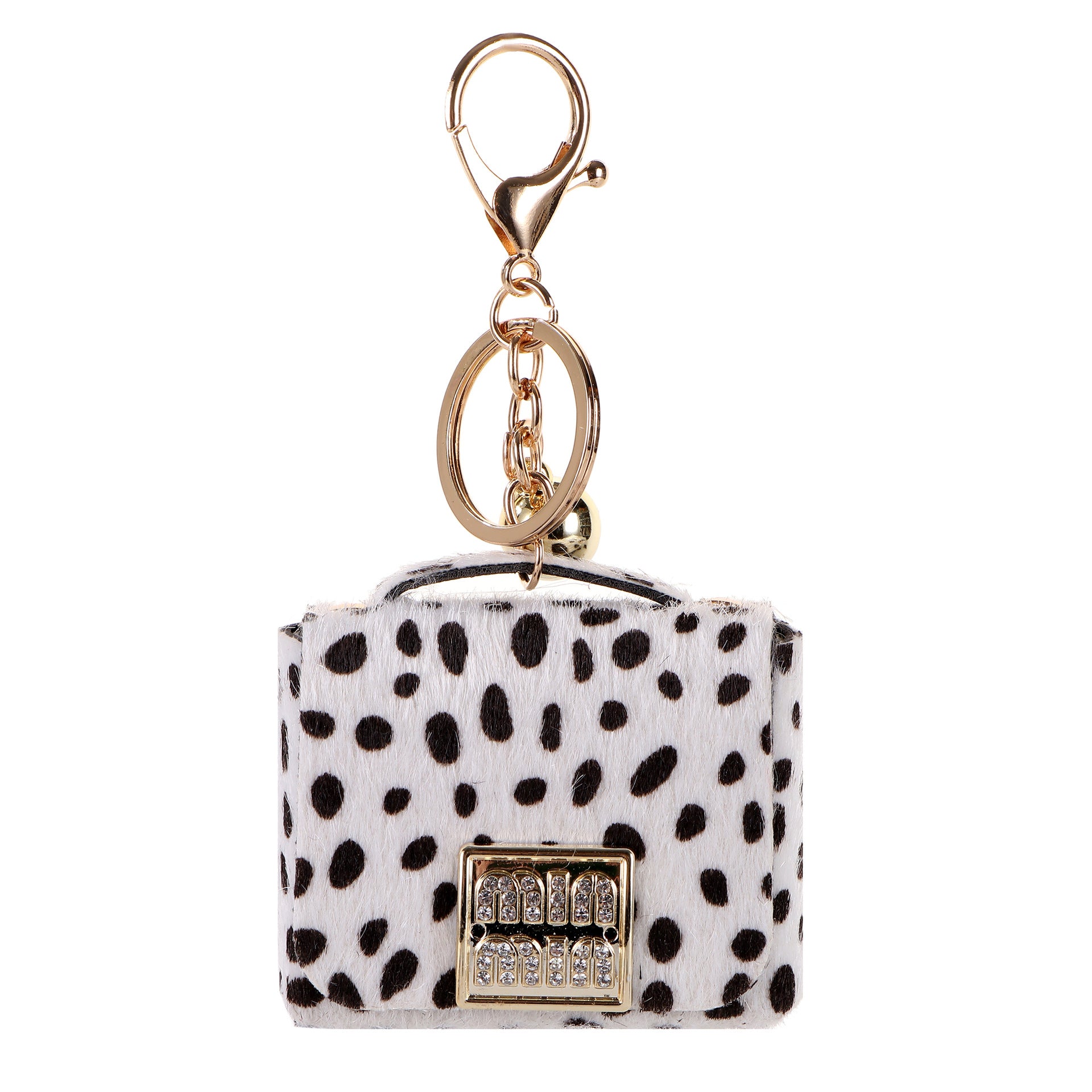 Wholesale Leopard Print Bag Keychain Pendant Leather Purse Charm For Car Key Everyday Gift Boutique Resale