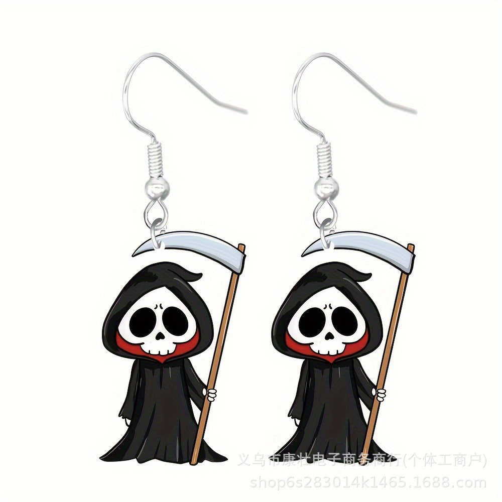 Wholesale  Cute Horror Mummy Cat Acrylic Earrings