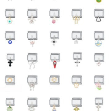 Bracelet de charme italien en gros 9 mm DIY SPLICATION CRÉATIVE PRENDANT PRENDANT BRACILABLE D'ECHEUR ACI