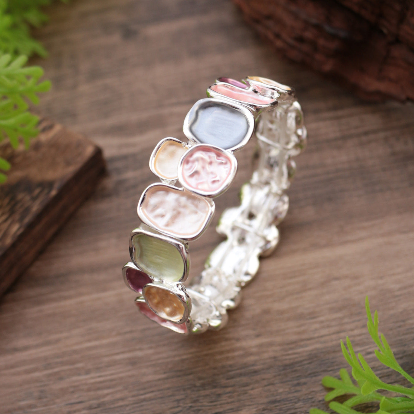 Wholesale Colorful Oil Painted Alloy Bracelet