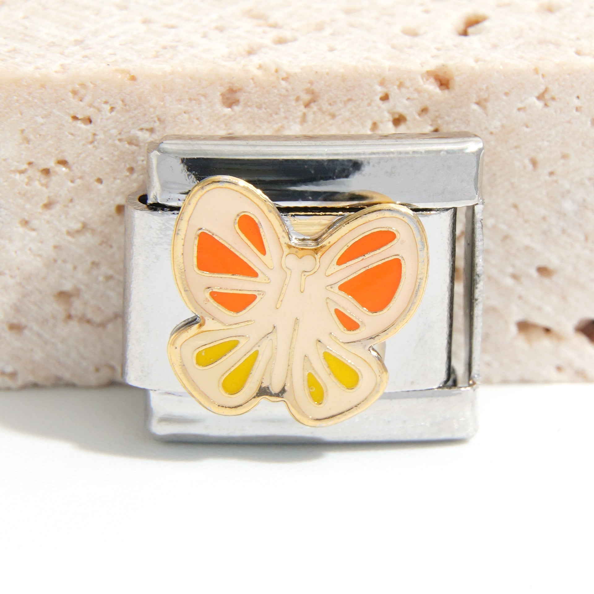 Wholesale Italian Charm Bracelet 9mm DIY Splicing Creative Pattern Stainless Steel Composable Bracelet