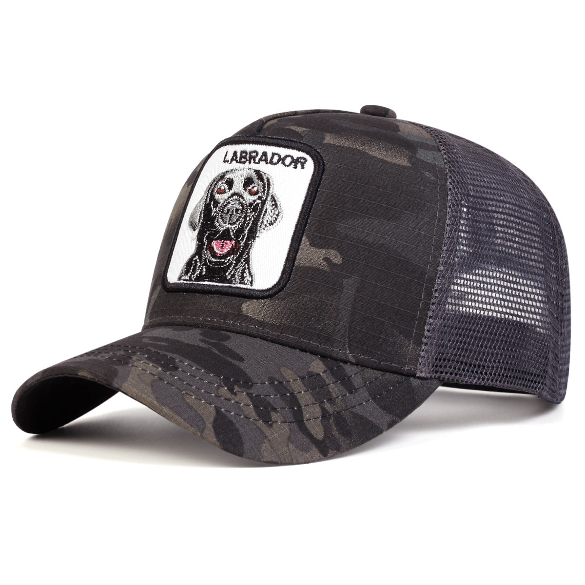 Wholesale  Animal Baseball Cap  Embroidery Trucker Black Panther Cock Wolf Hat