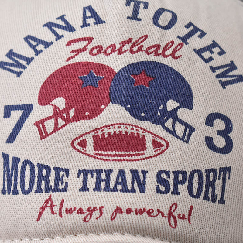 Wholesale  denim washed distressed baseball cap letter printing baseball cap