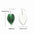 Wholesale Exaggerated Acrylic Love Green Powder Leaf Turtle Leaf  Earrings