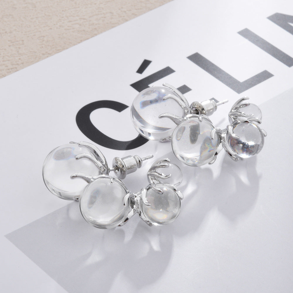 Wholesale Transparent Bead Earrings Fashion Earrings