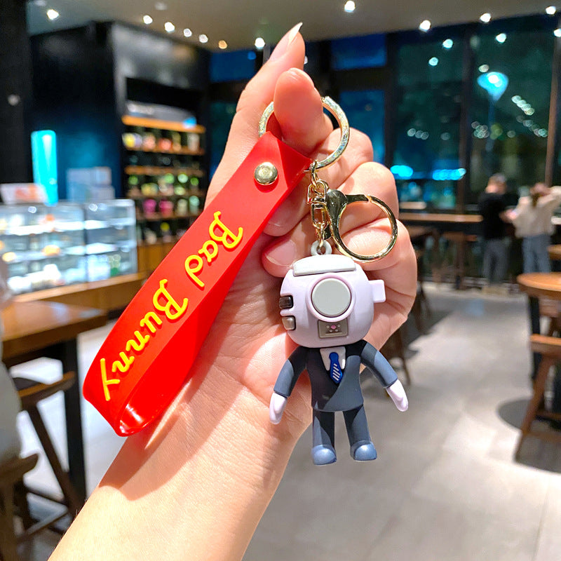 Wholesale Cartoon PVC Soft Keychain Creative Keychain ACCVIP-KC-XinShu008