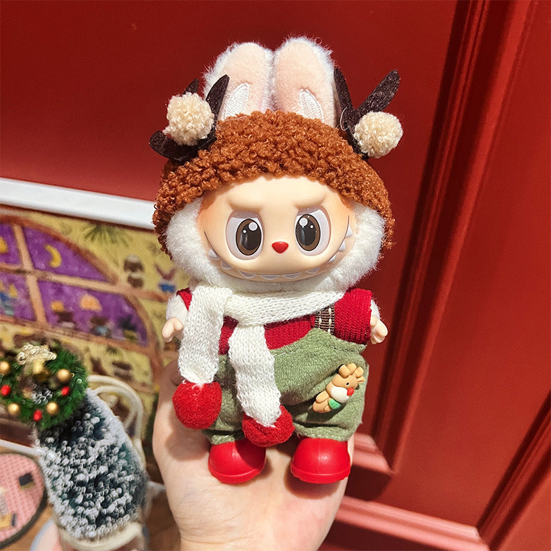 Wholesale Christmas Cute cartoon mini doll clothes